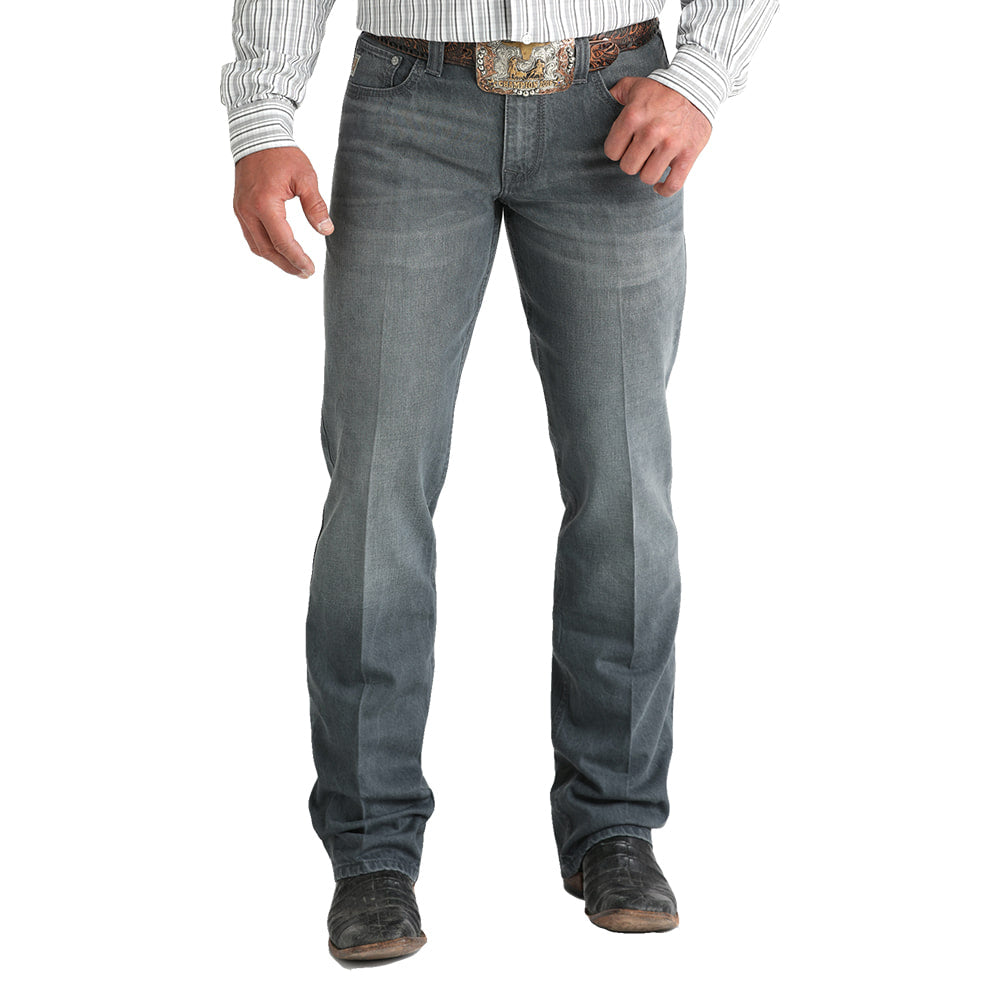 Cinch Apparel Cinch Carter 2.0 Gray Mid Rise Relaxed Boot Cut Mens Jeans