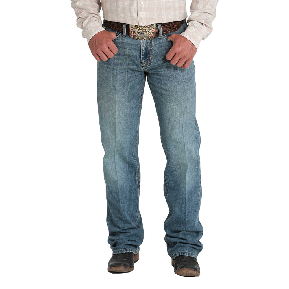 Cinch Apparel Cinch Grant Medium Wash Mid Rise Relaxed Bootcut Men's Jeans
