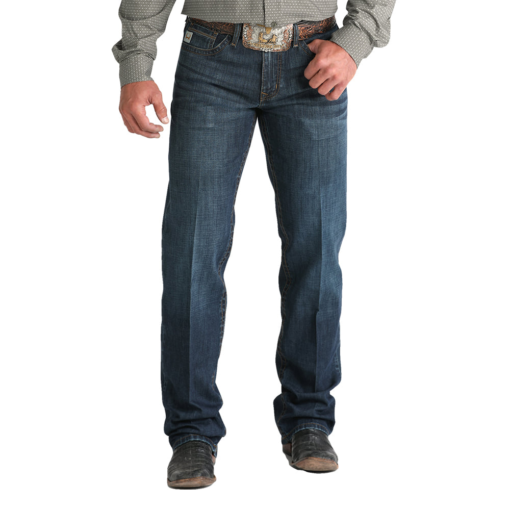 Cinch Apparel Cinch Grant Relaxed Mid Rise Dark Stonewash Boot Cut Men's Jeans