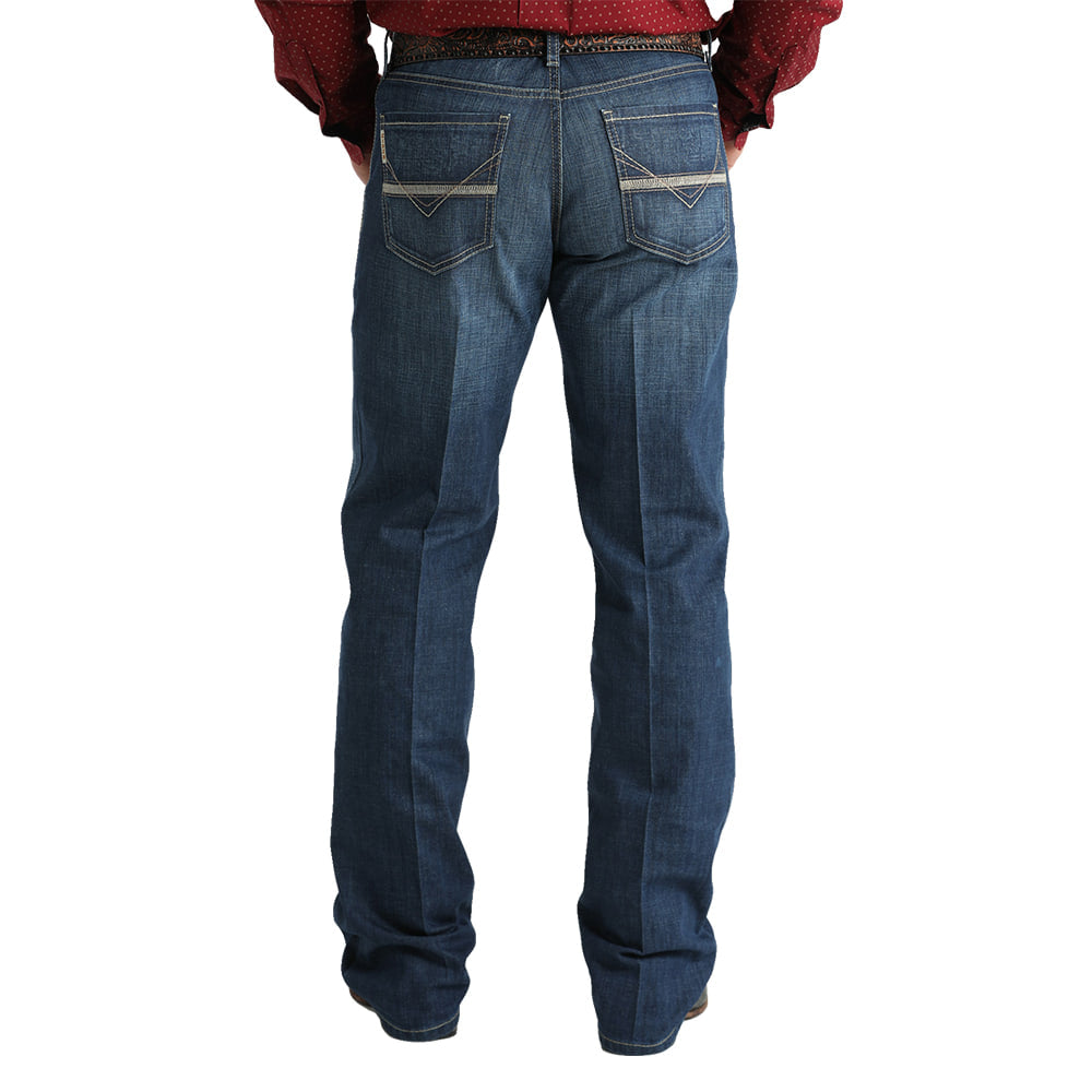 Cinch Apparel Cinch Grant Relaxed Mid Rise Dark Wash Boot Cut Mens Jeans