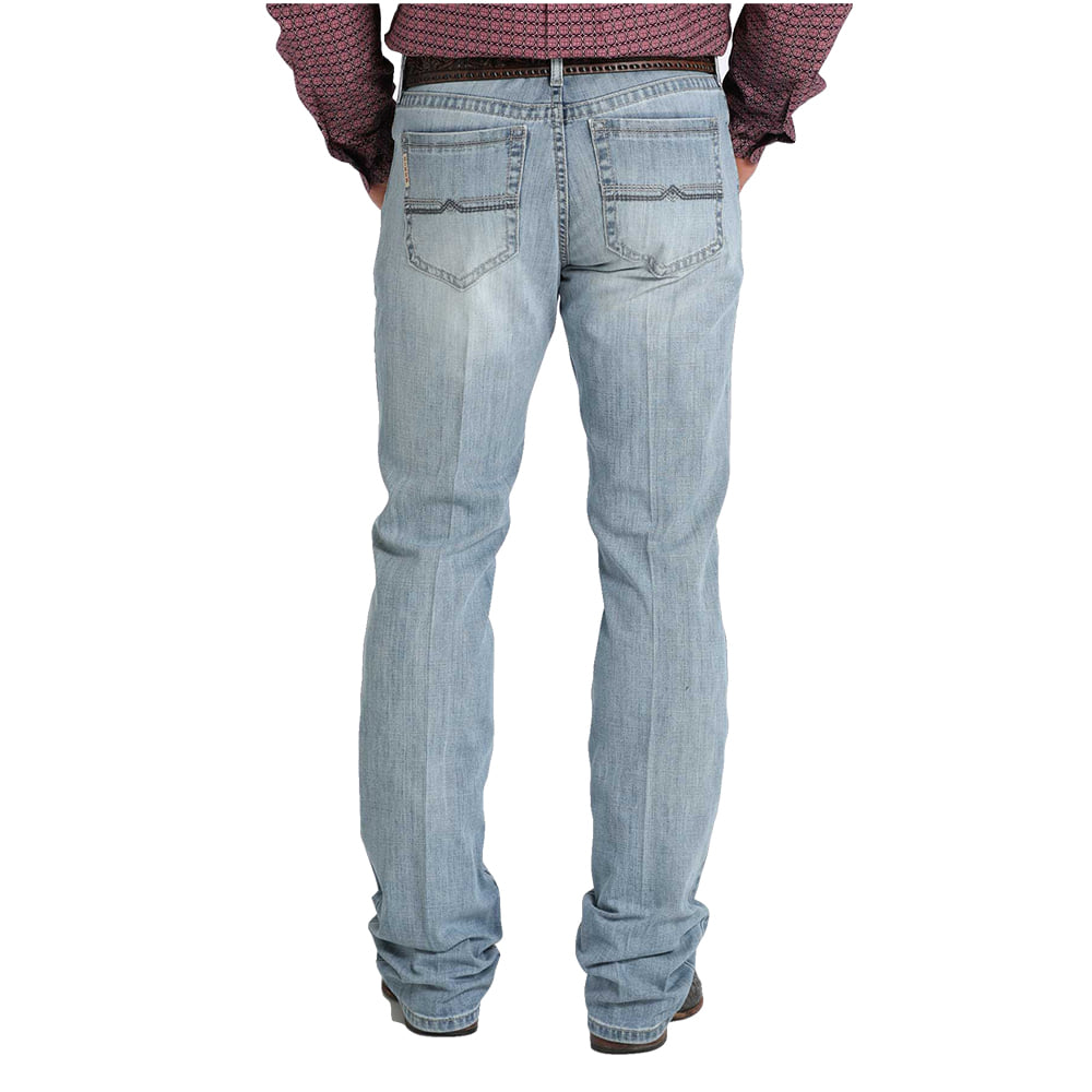 Cinch Apparel Cinch Ian Mid Rise Slim Bootcut Light Wash Men's Jeans