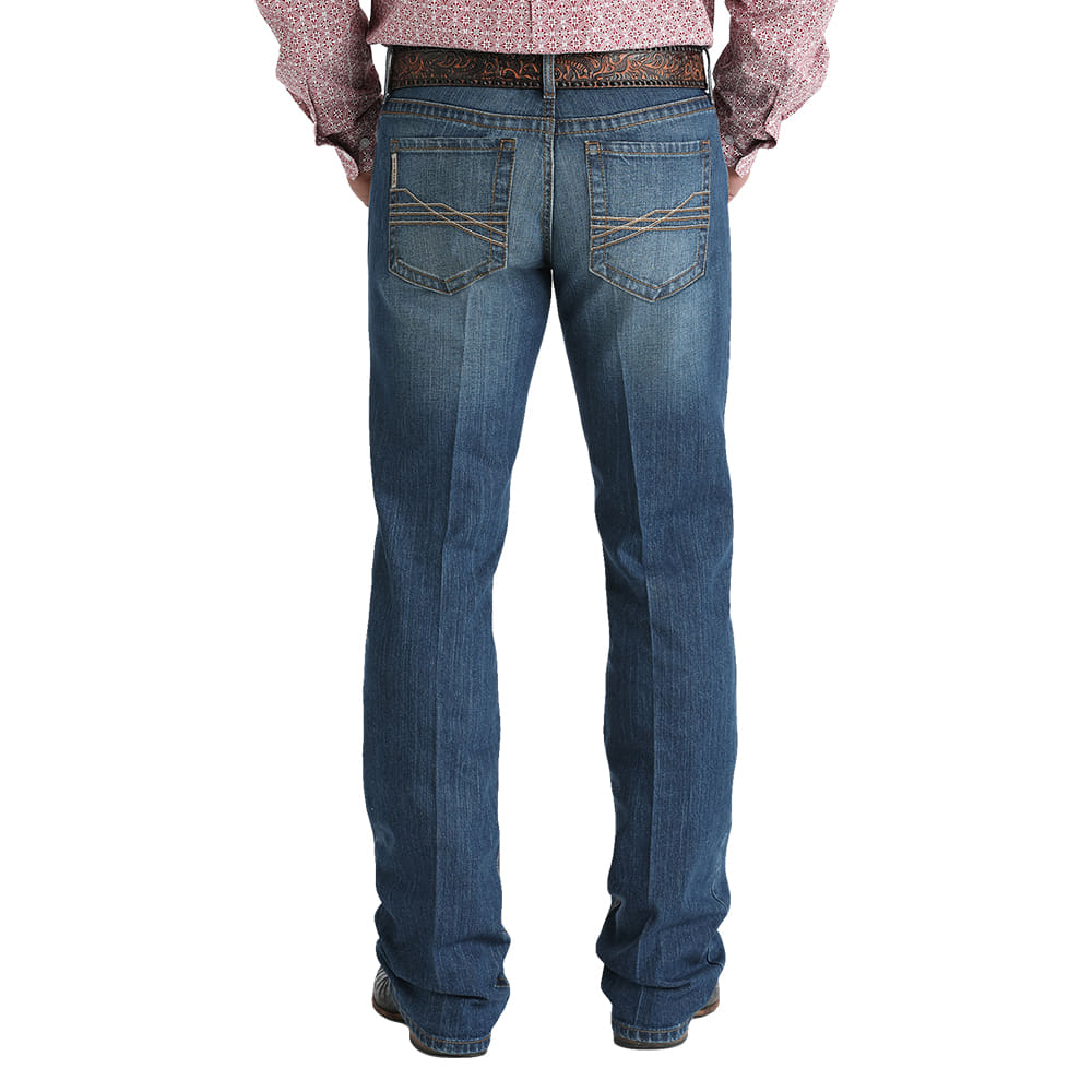 Cinch Apparel Cinch Ian Slim Fit Dark Stonewash Bootcut Men's Jeans