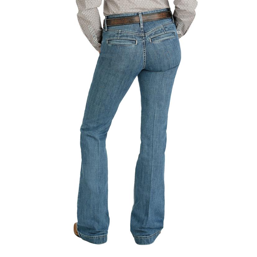Cinch Apparel Cinch Lynden Meduim Wash Mid Rise Slim Trouser Women's Jean