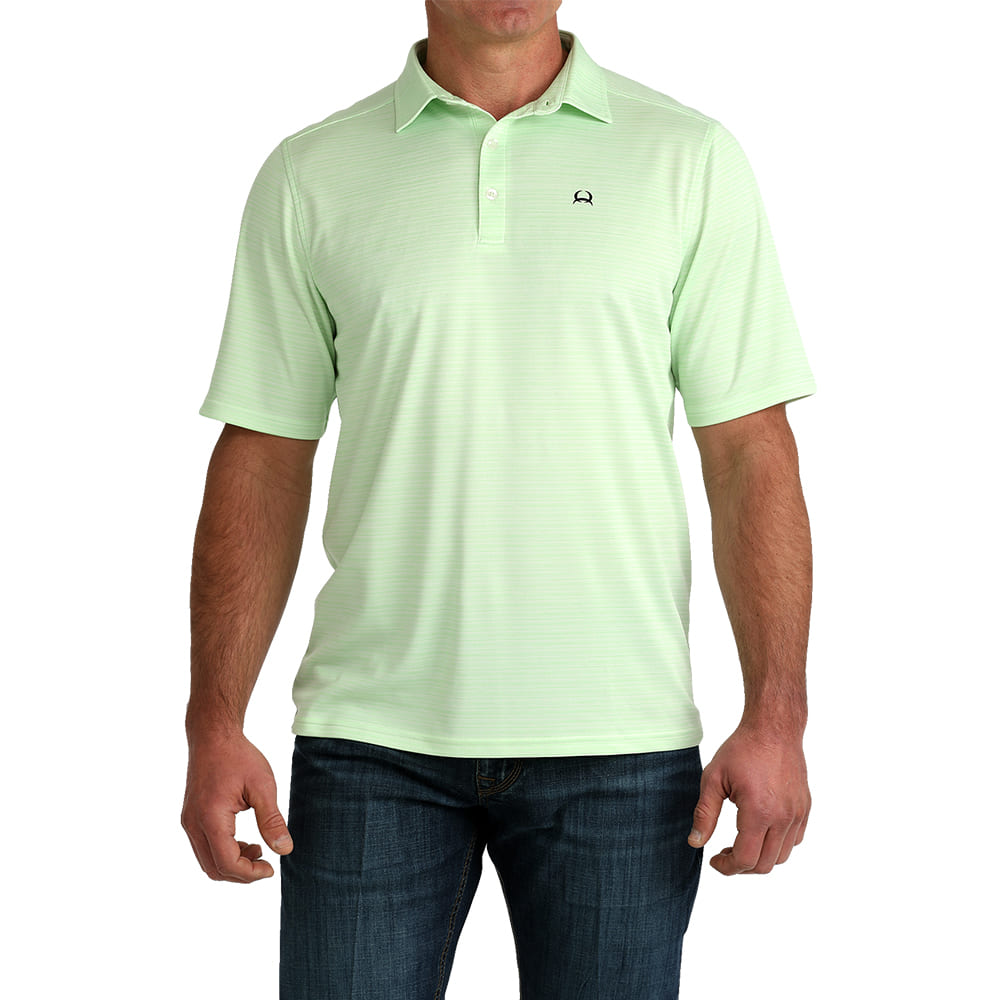 Cinch Apparel Cinch Men's Arenaflex Short Sleeve Polo In Green