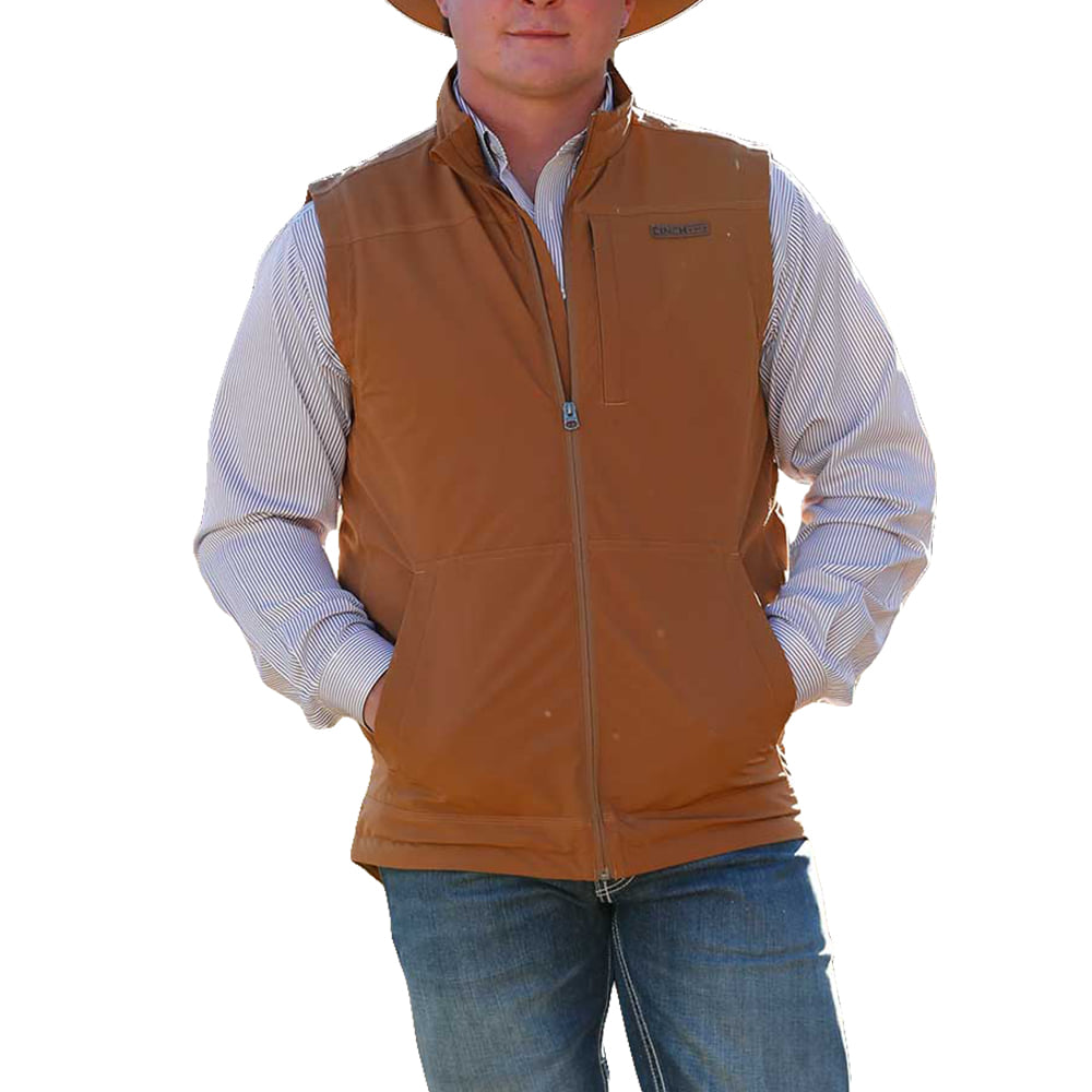 Cinch Apparel Cinch Men's Brown Canvas Vest