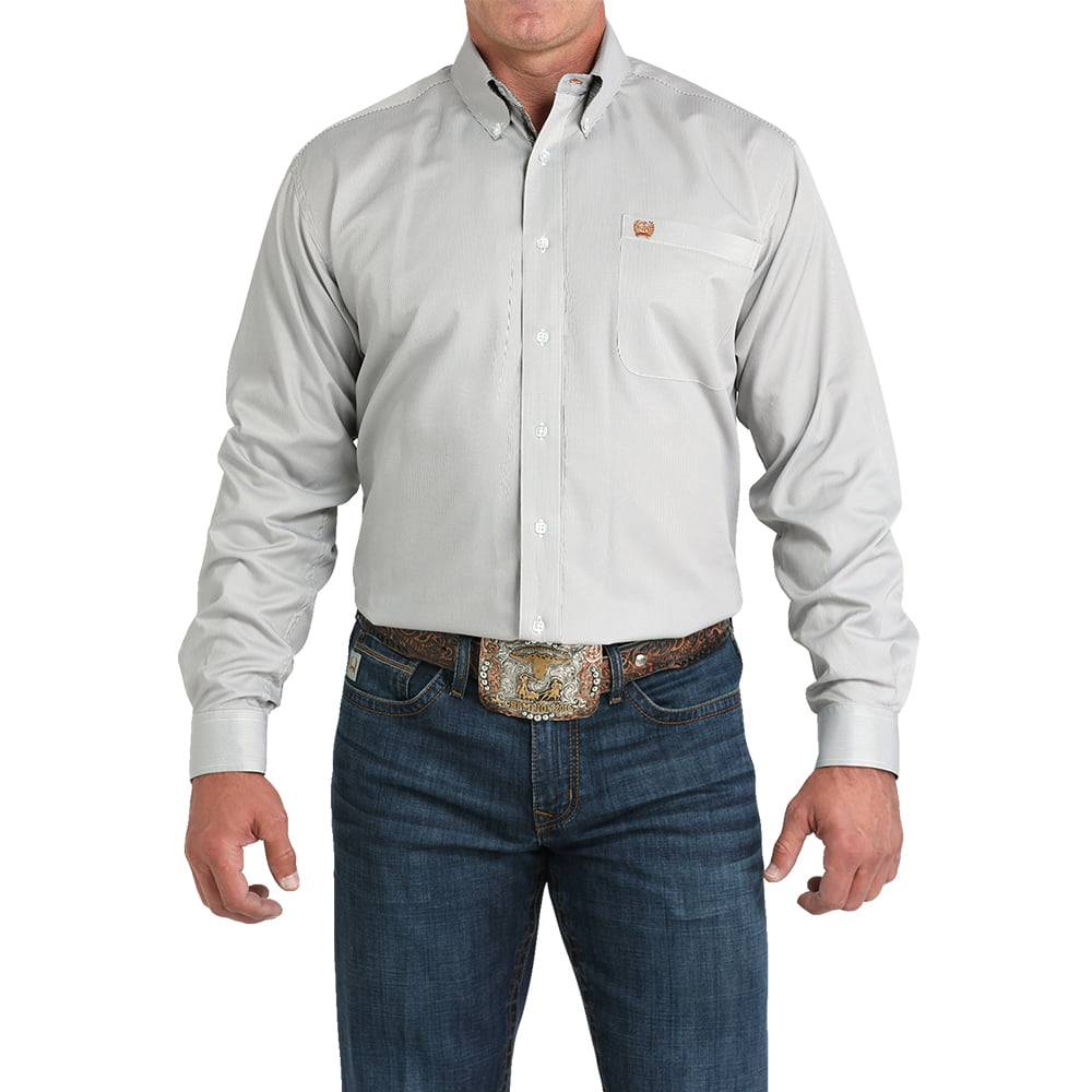 Cinch Apparel Cinch Men's Classic Olive Tencel Long Sleeve Button Down Shirt