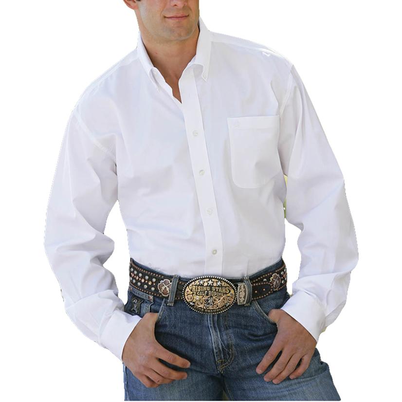 Cinch Apparel Cinch Men's Solid White Long Sleeve