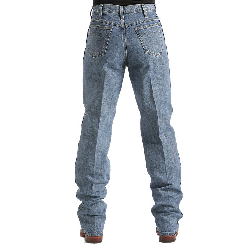 Cinch Apparel Cinch Mens Green Label Original Fit Relaxed Tapered Leg - Medium Stonewash