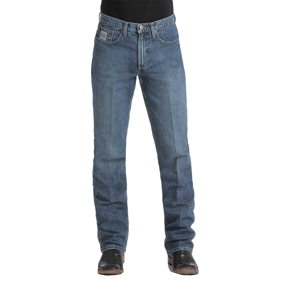 Cinch Apparel Cinch Mens Silver Label Medium Stonewash Slim Fit Jeans