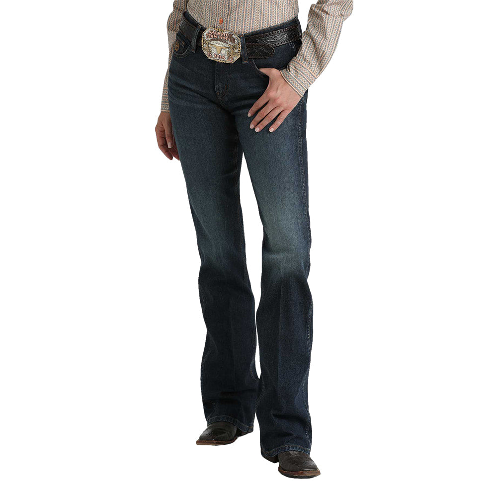 Cinch Apparel Cinch Women's Bootcut Performance Denim Slim Moderate Rise Jeans