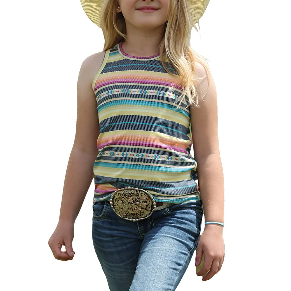 Cinch Apparel Girls Tank Top With Binding