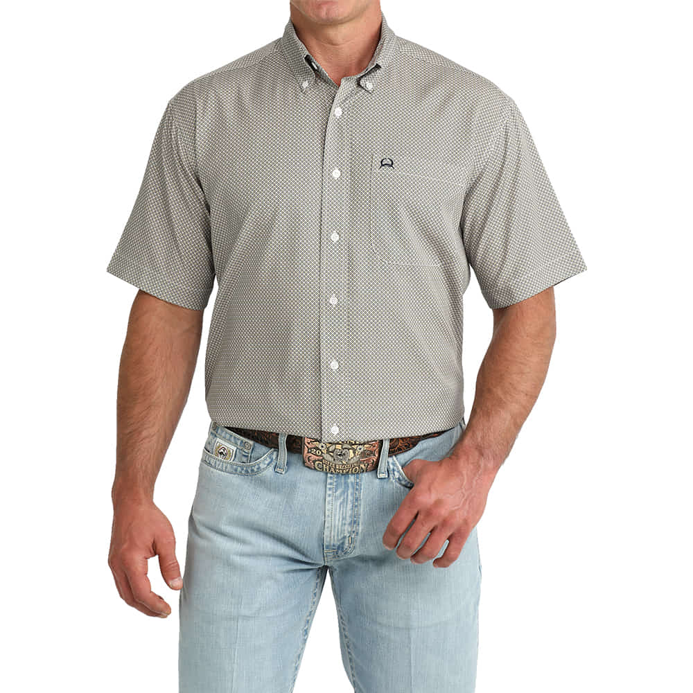 Cinch Apparel Mens Athletic Print Short Sleeve