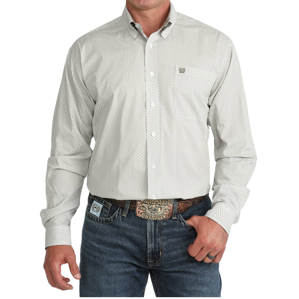 Cinch Apparel Printed Long Sleeve Button Down