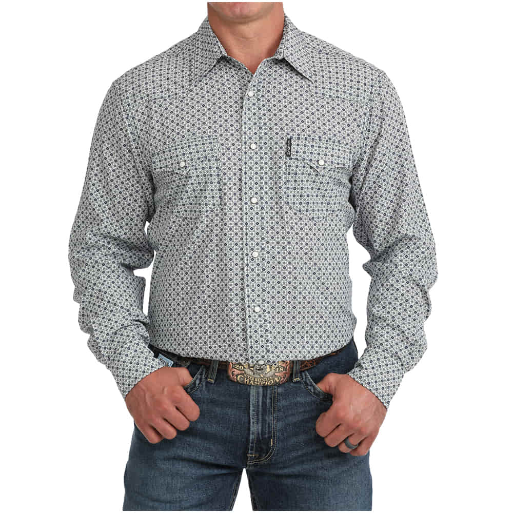 Cinch Apparel Printed Long Sleeve Western Snap Shirt