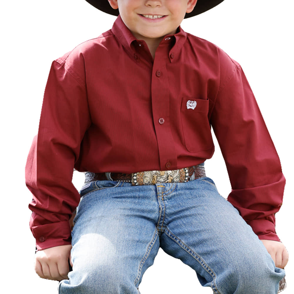 Cinch Apparel Stripe Long Sleeve Button Down