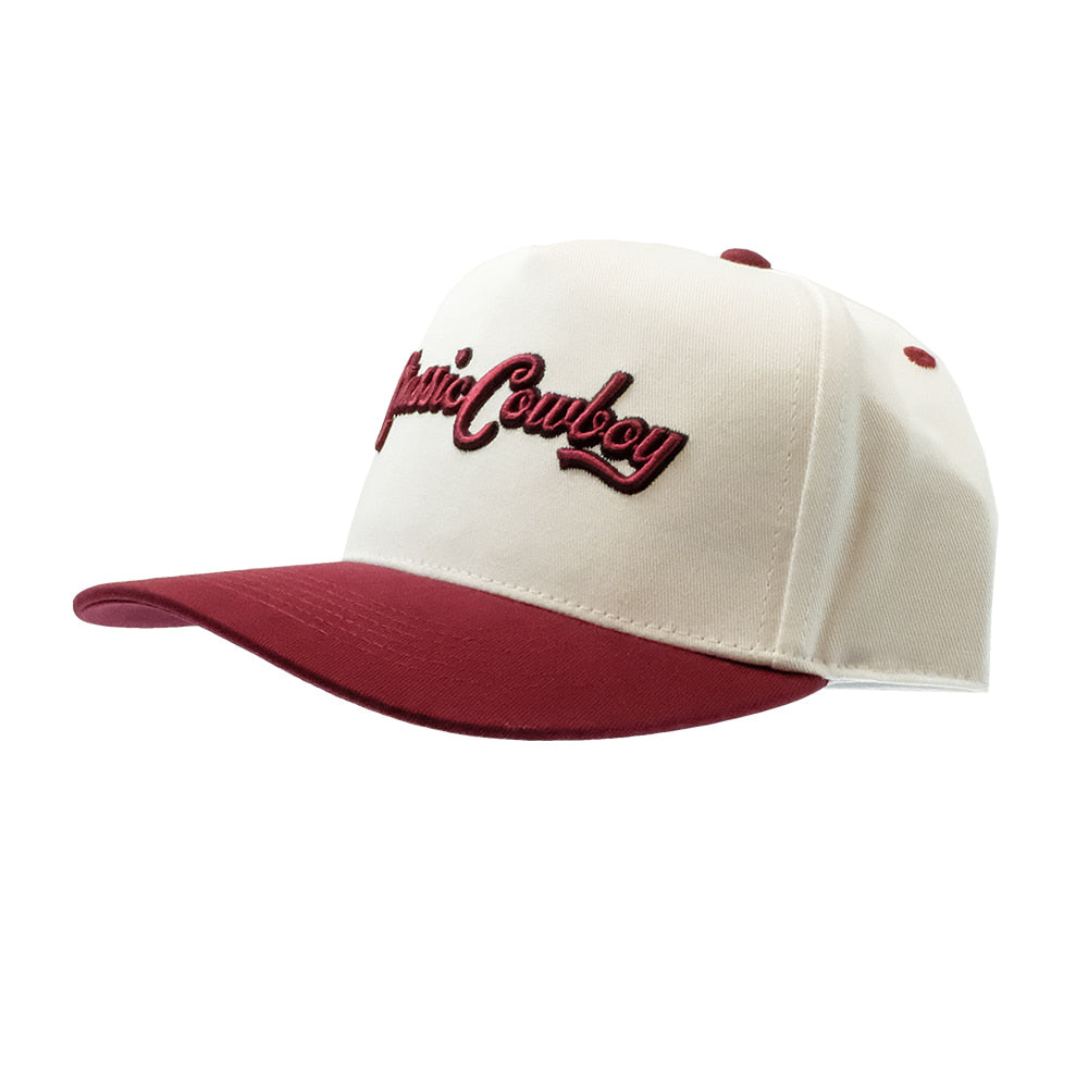 Classic Cowboy Hats THE BRAZOS MAROON AND WHITE