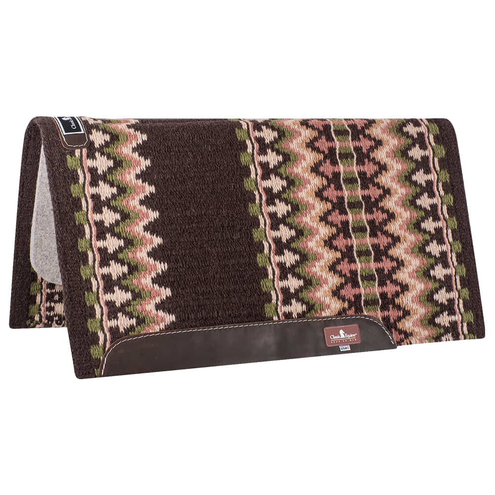 Classic Equine Tack 34"X38" / Coffe/Latte Classic Equine Classic Wool Top 34 x 38 Saddle Pad