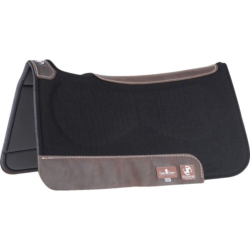 Classic Equine Tack Black / 31"X32" Classic Equine Zone ContourPedic Saddle Pad