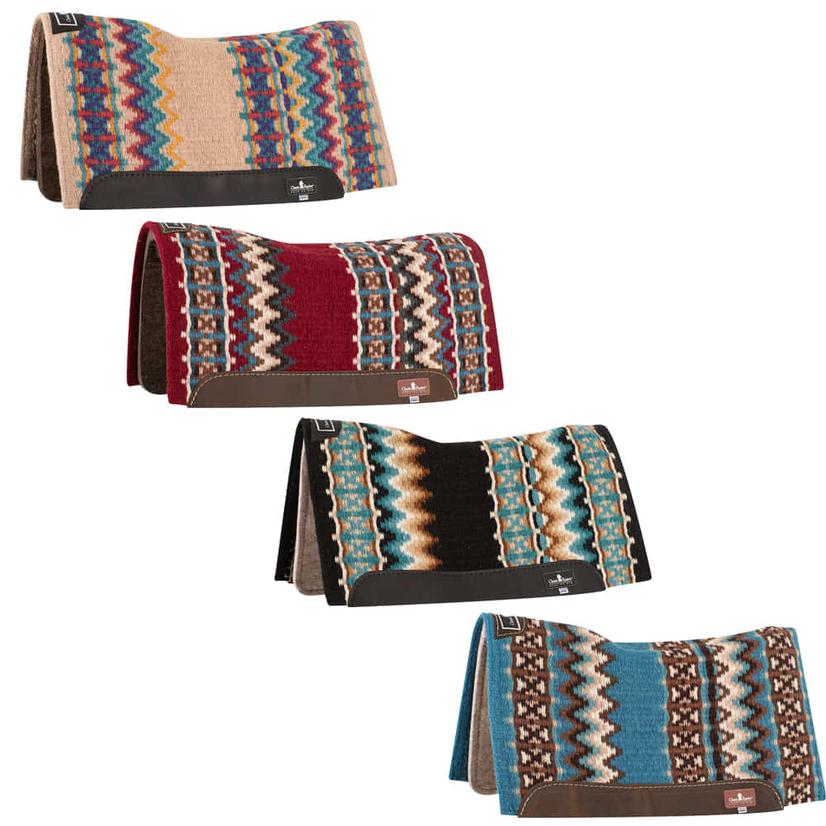 Classic Equine Tack Classic Equine ESP Contoured Wool Top Saddle Pad 30x34x3/4