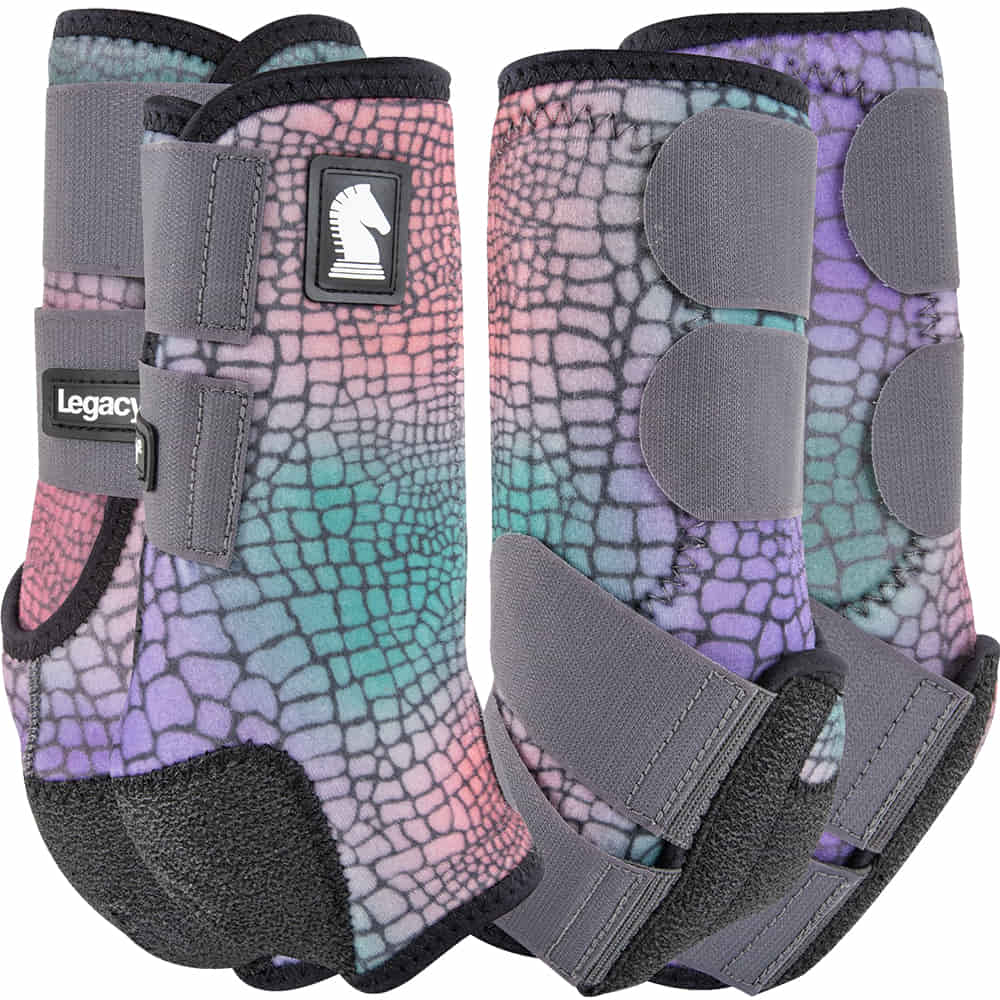 Classic Equine Tack Classic Equine Gator Print Legacy 2 4 Pack Sport Boots