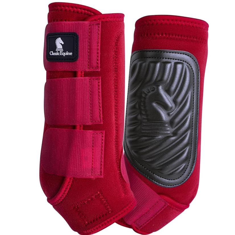 Classic Equine Tack Crimson / S Classic Equine ClassicFit Front Leg Boots