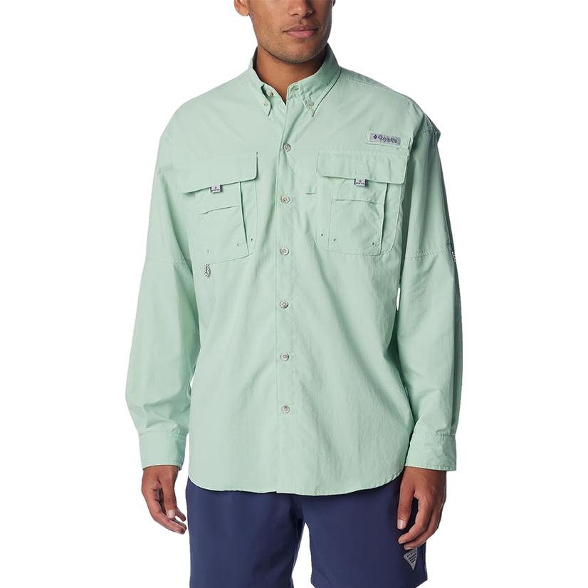 Columbia Sportswear Apparel Columbia Sportswear Bahama II Long Sleeve New Mint Men's Shirt