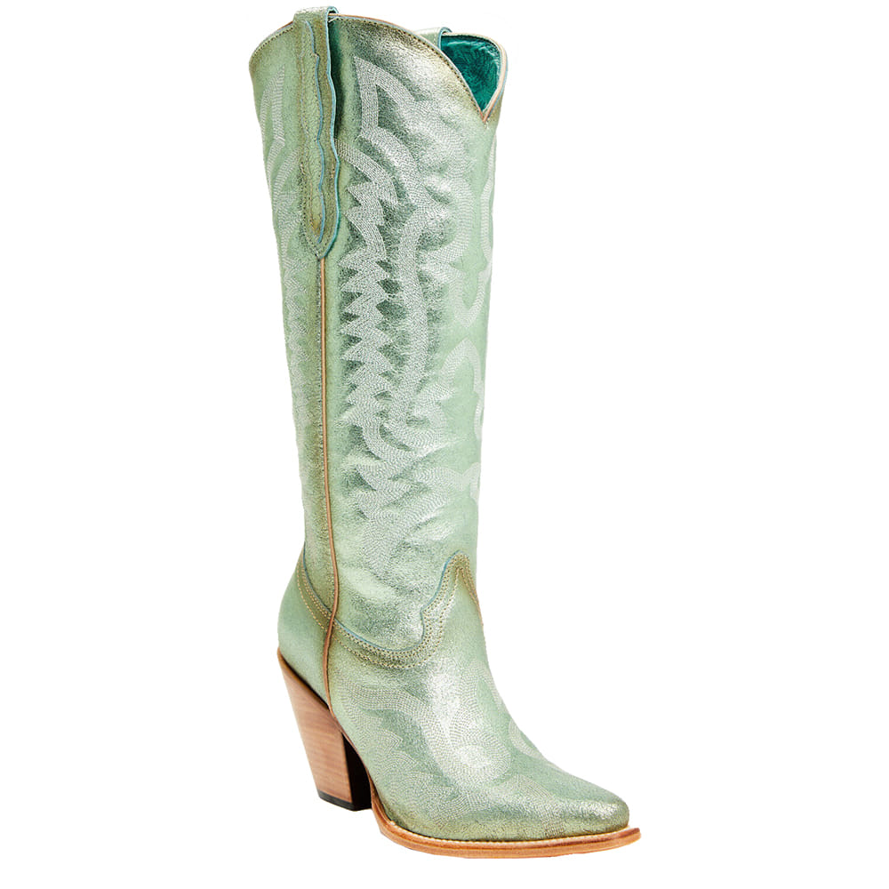 Corral Boots Footwear Corral Boots 15" Metallic Turquoise Ladies Fashion Boots