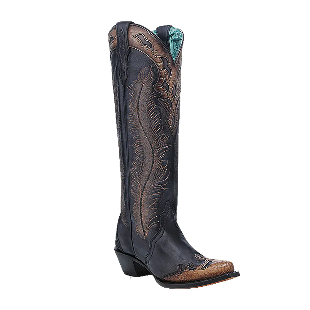 Corral Boots Footwear Corral Tall 15" Honey Feather Women's Fashion Boots