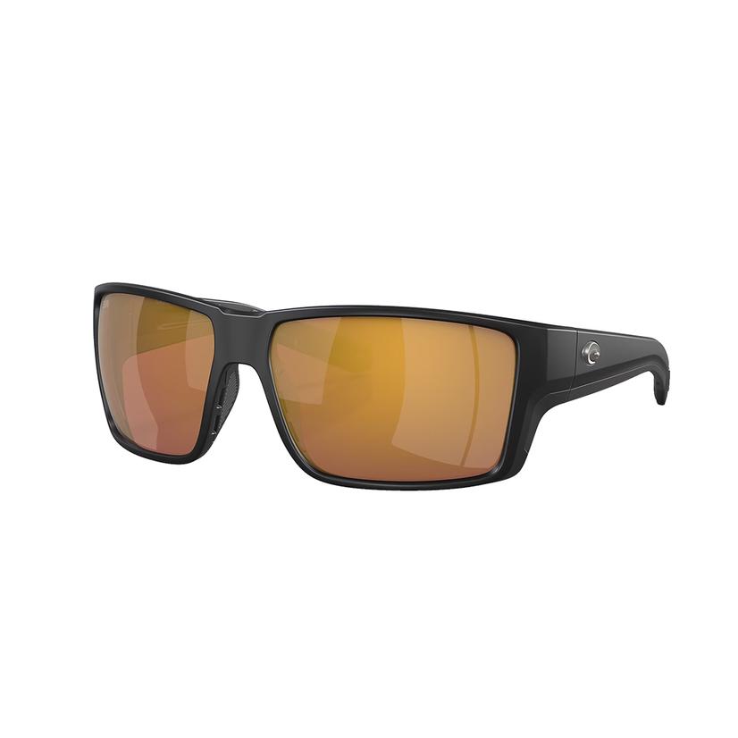 Costa Sunglasses Apparel Black / OSFA Costa Reefton Pro Matte Black Gold Mirror 580G Sunglasses