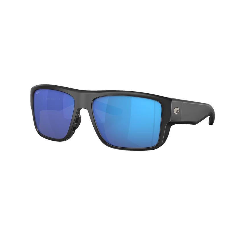 Costa Sunglasses Apparel Black / OSFA Costa Sunglasses Taxman Matte Black/Blue Mirror 580P