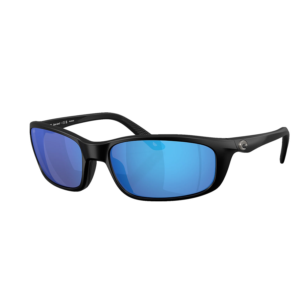 Costa Sunglasses Apparel Costa Sunglasses Blue Mirror Brine II Matte Black Sunglasses