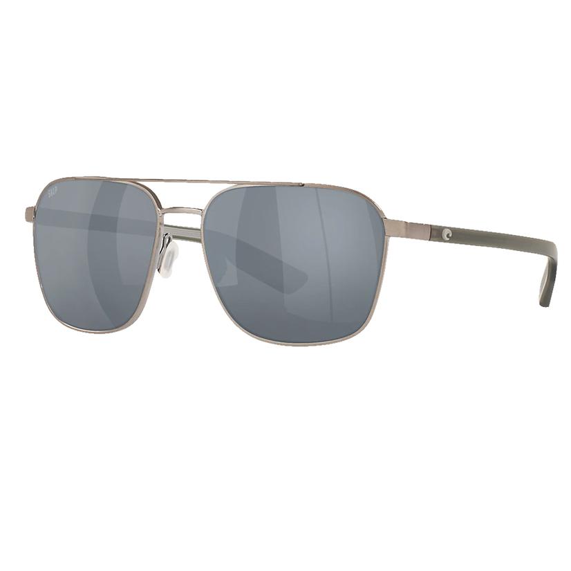 Costa Sunglasses OSFA / Gunmetal/Silver COSTA Gray Mirror Wader Brushed Gunmetal Sunglasses