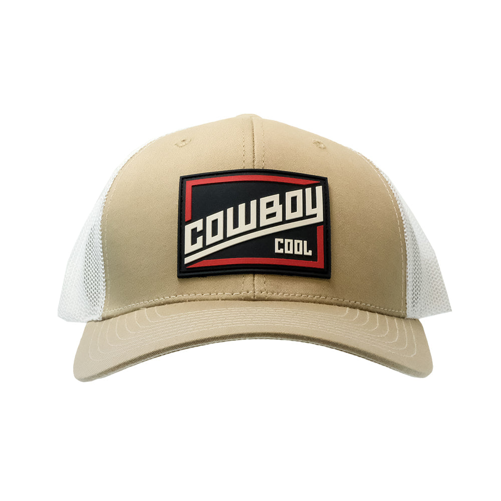 Cowboy Cool Hats OS / Khaki Cowboy Cool Slant Cap In Khaki