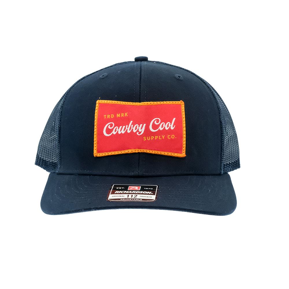 Cowboy Cool Hats OSFA / NAVY Cowboy Cool Navy Banquet Logo Cap