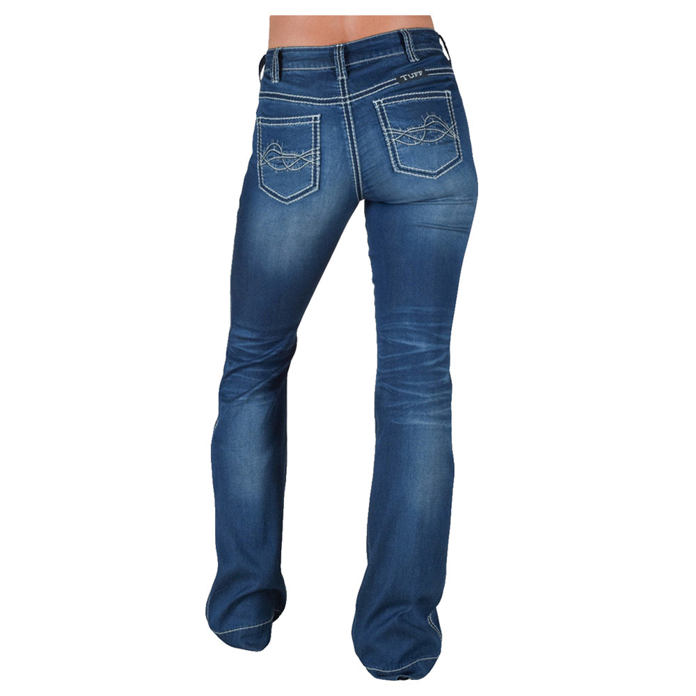 Cowgirl Tuff Apparel Cowgirl Tuff Women's Denim Ultra Breathe Natural Waist Trouser