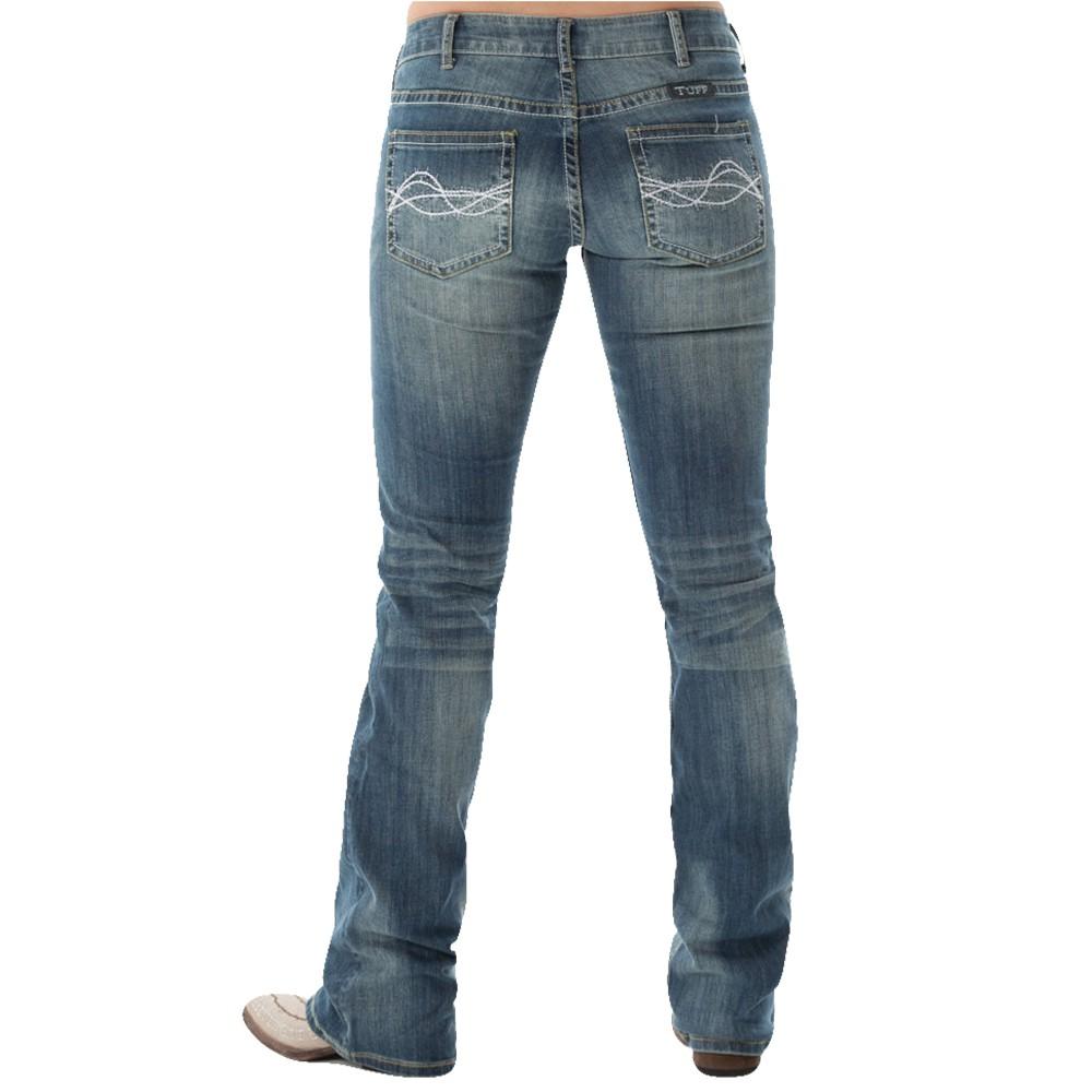 Cowgirl Tuff Apparel Cowgirl Tuff Womens Don't Fence Me In Jeans - Medium Wash
