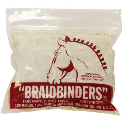 CR Products Supplies White Rubber Bands