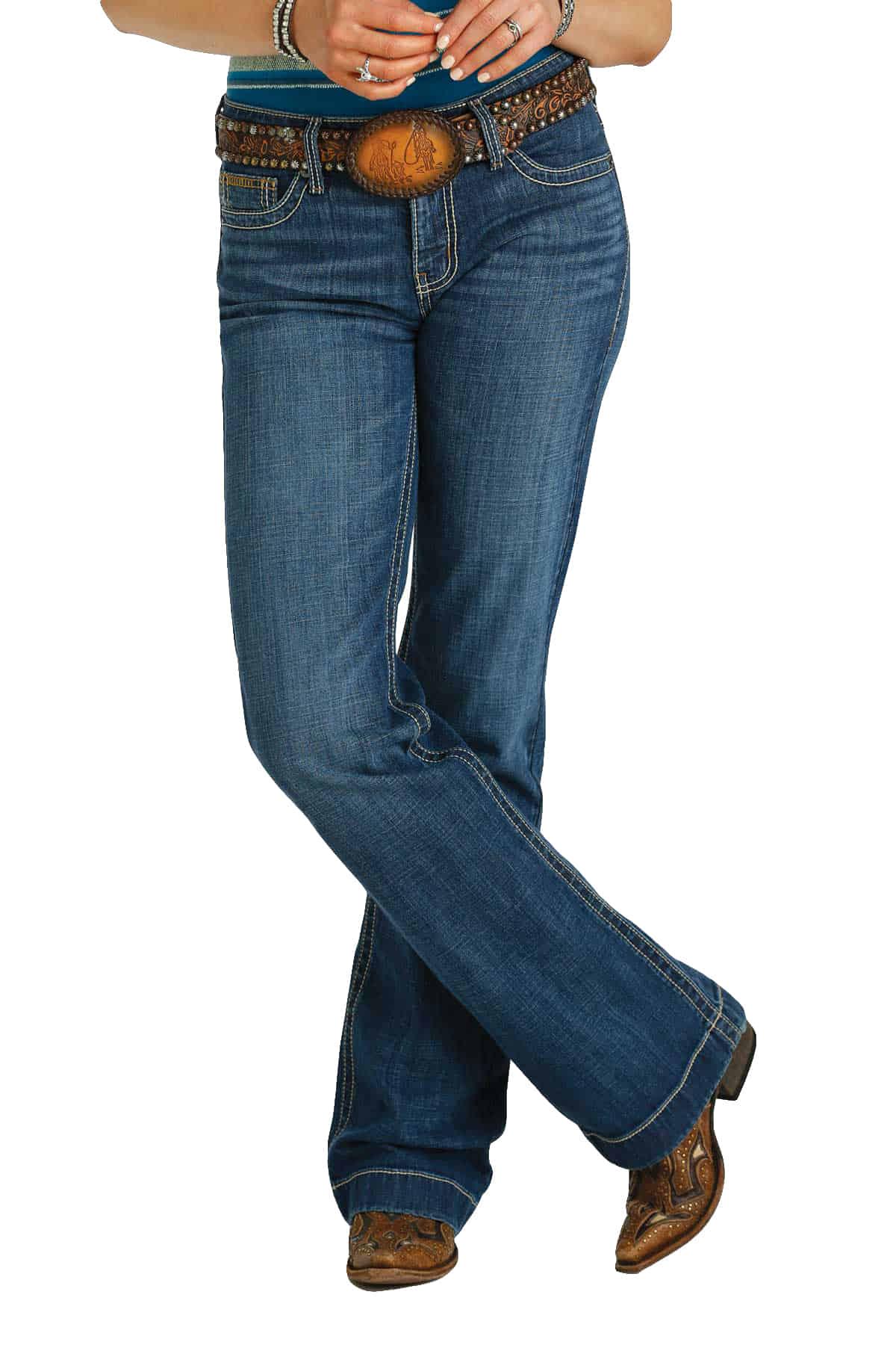 Cruel Denim Apparel Cruel Denim Hayley Dark Wash Mid Rise Women's Trouser Jean