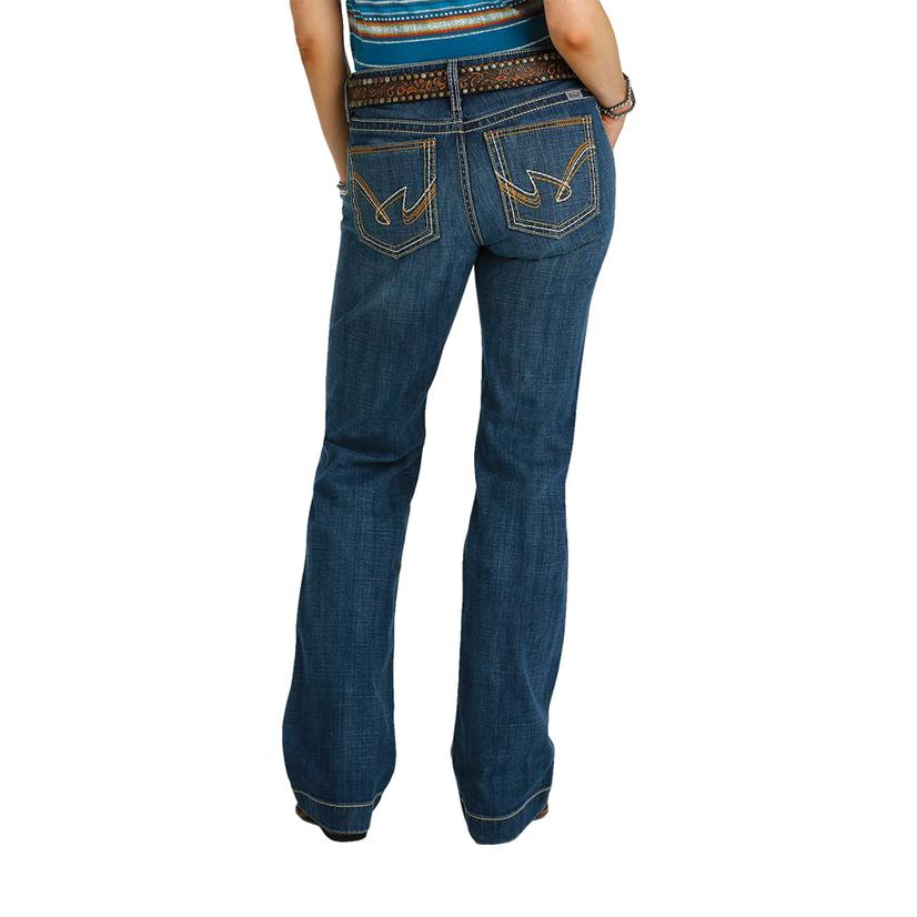 Cruel Denim Apparel Cruel Denim Hayley Dark Wash Mid Rise Women's Trouser Jean