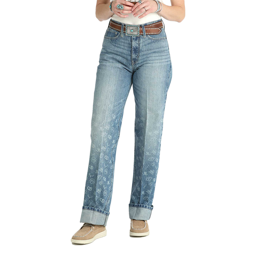 Cruel Denim Apparel Cruel Denim Ladies Casey Branded High Rise Loose Jeans
