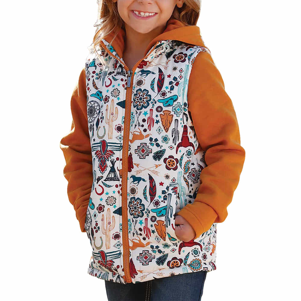 Cruel Denim Apparel Cruel Denim Western Symbol Gold Girl's Jacket