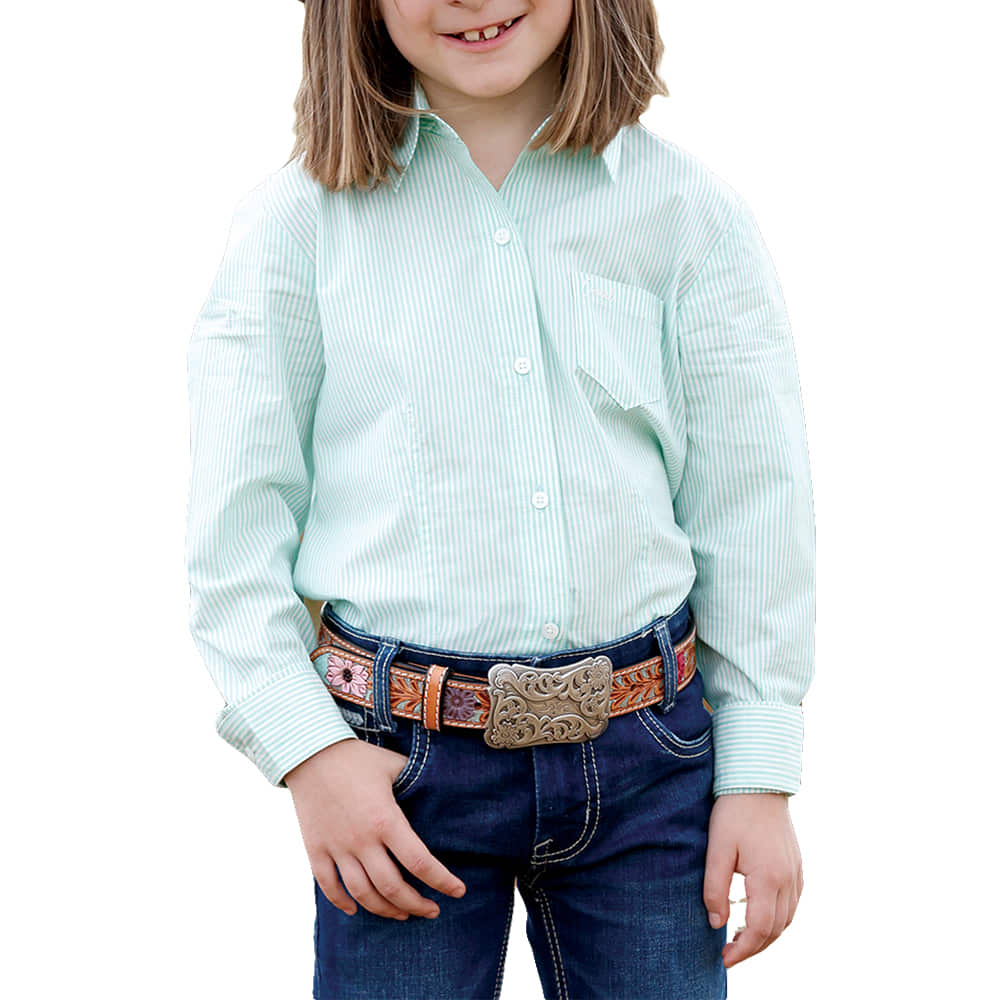 CRUEL GIRL 1000 GIRLS SHIRTS AND DRESSES Girls Stripe Western Long Sleeve
