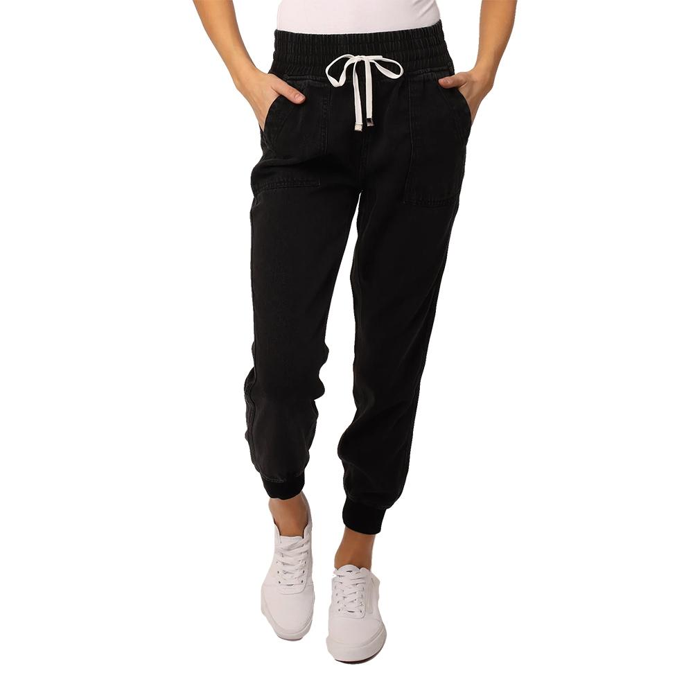 Dear John Denim Apparel Dear John High Rise Jacey Black Jogger Pant