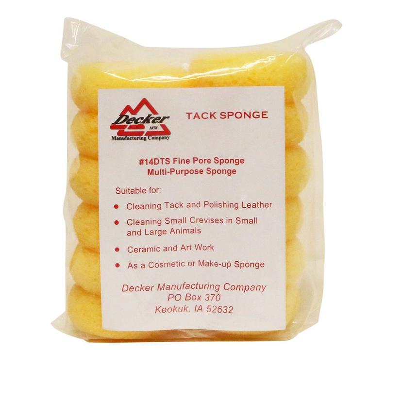 Decker Mfg Supplies Decker Tack Sponges Pack of 12