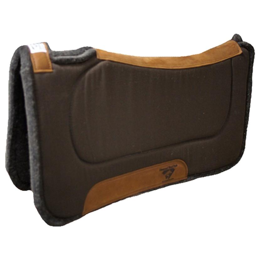 Diamond Wool Pad CO Tack 32"X32" / Chocolate Diamond Wool Contoured Felt Ranch Saddle Pad 32 x 32