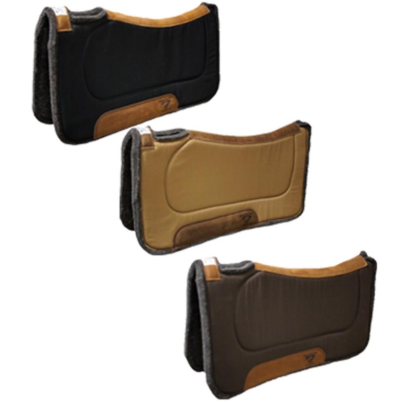 Diamond Wool Pad CO Tack Diamond Wool Contoured Felt Ranch Saddle Pad 32 x 32