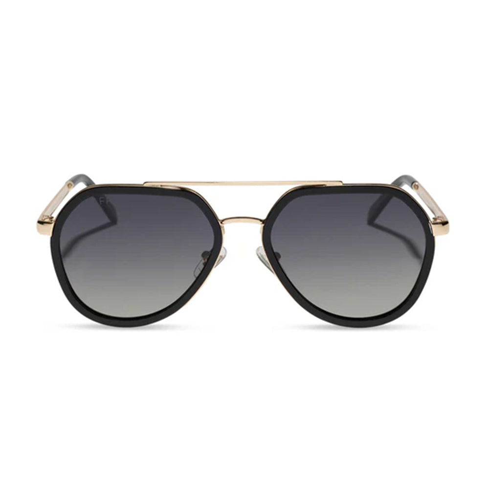 Diff Eyewear Apparel Diff Eyewear Joey Black Gold Metal Sunglasses