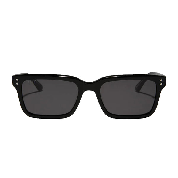 John Dutton Black and Grey Polarized Sunglasses by Diff Eyewear display picture 2