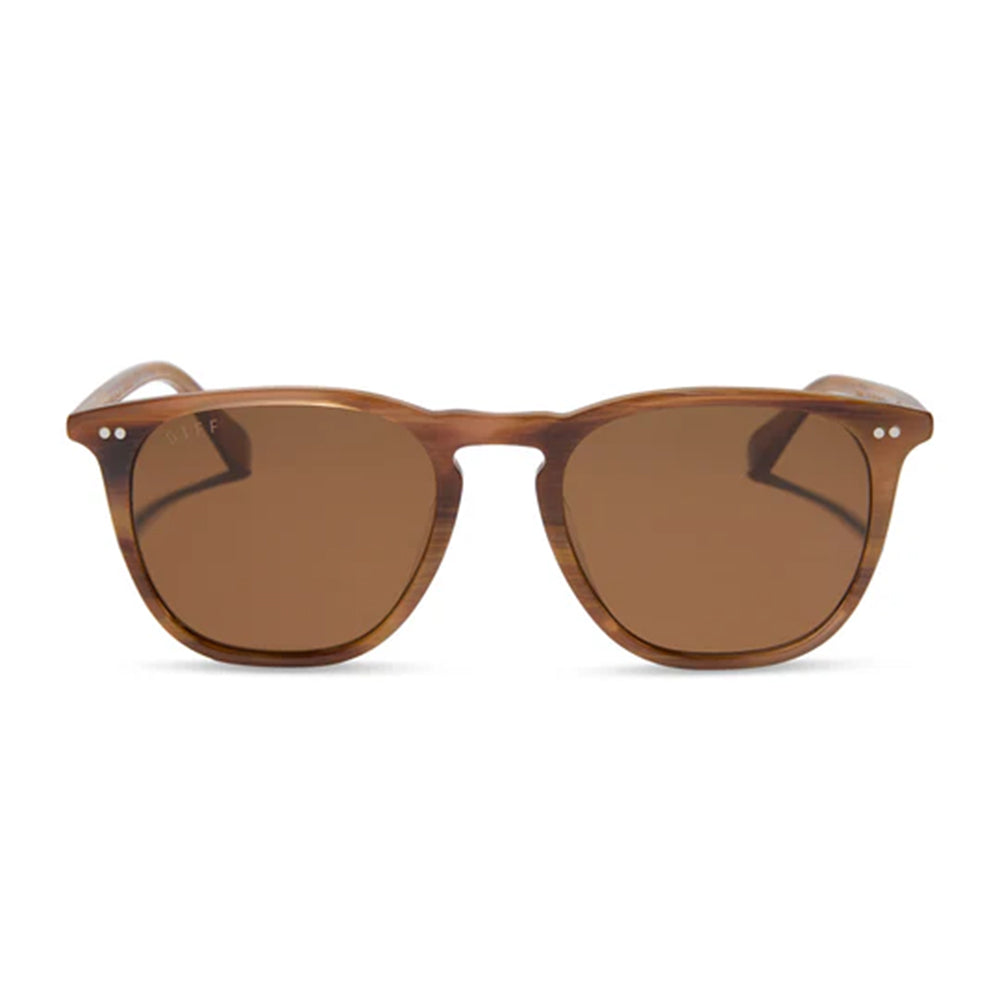 Diff Eyewear Apparel Diff Eyewear Maxwell XL Longhorn Brown Polarized Sunglasses