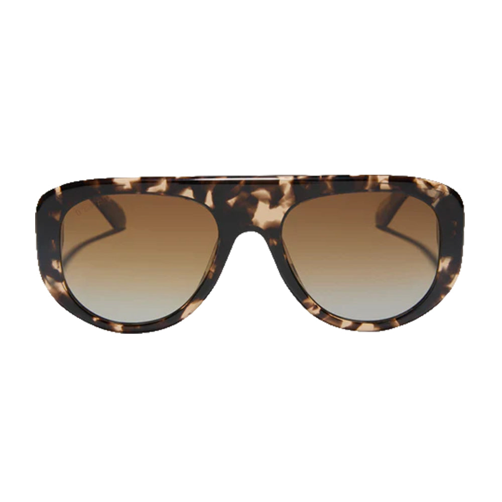 Diff Eyewear Apparel Diff Eyewear Morgan Espresso Tortoise Brown Gradient Polarized Sunglasses